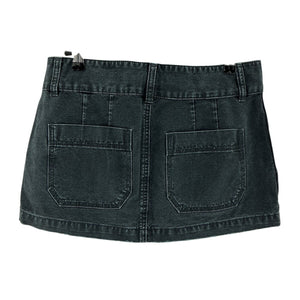 Helsa Utility Black Workwear Mini Skirt Size M
