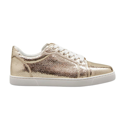 Christian Louboutin Metallic Gold Vieira Sneakers Size 39 EU / US 9