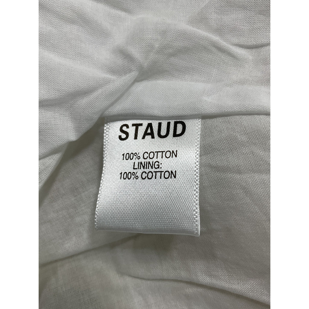 Staud Mini 'Wells' White Scoop Neck Dress Size 0 - NWT