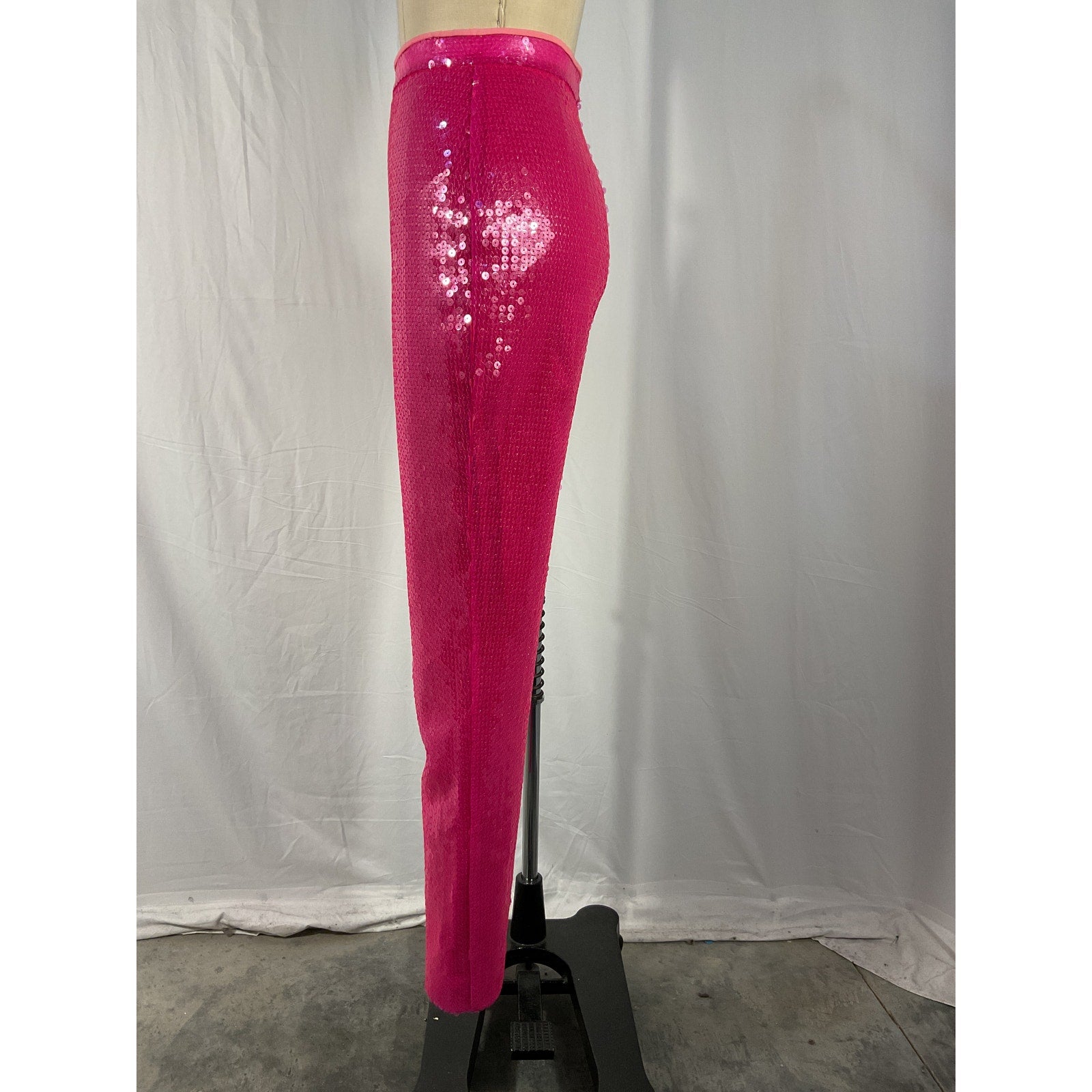 David Koma 'Sequin' Pink Sequin Embellished Pant Size 6