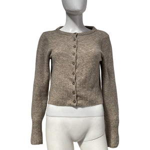 Jenni Kayne Merino Beige Finley Cardigan Size XL