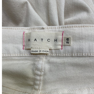 Hatch Classic Vanilla Straight Leg Maternity Denim Jeans Size 28