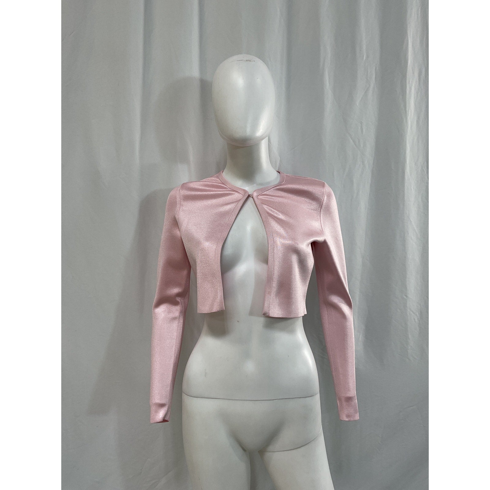 Alexander Wang 'Cropped' Pink Cardigan Size XS
