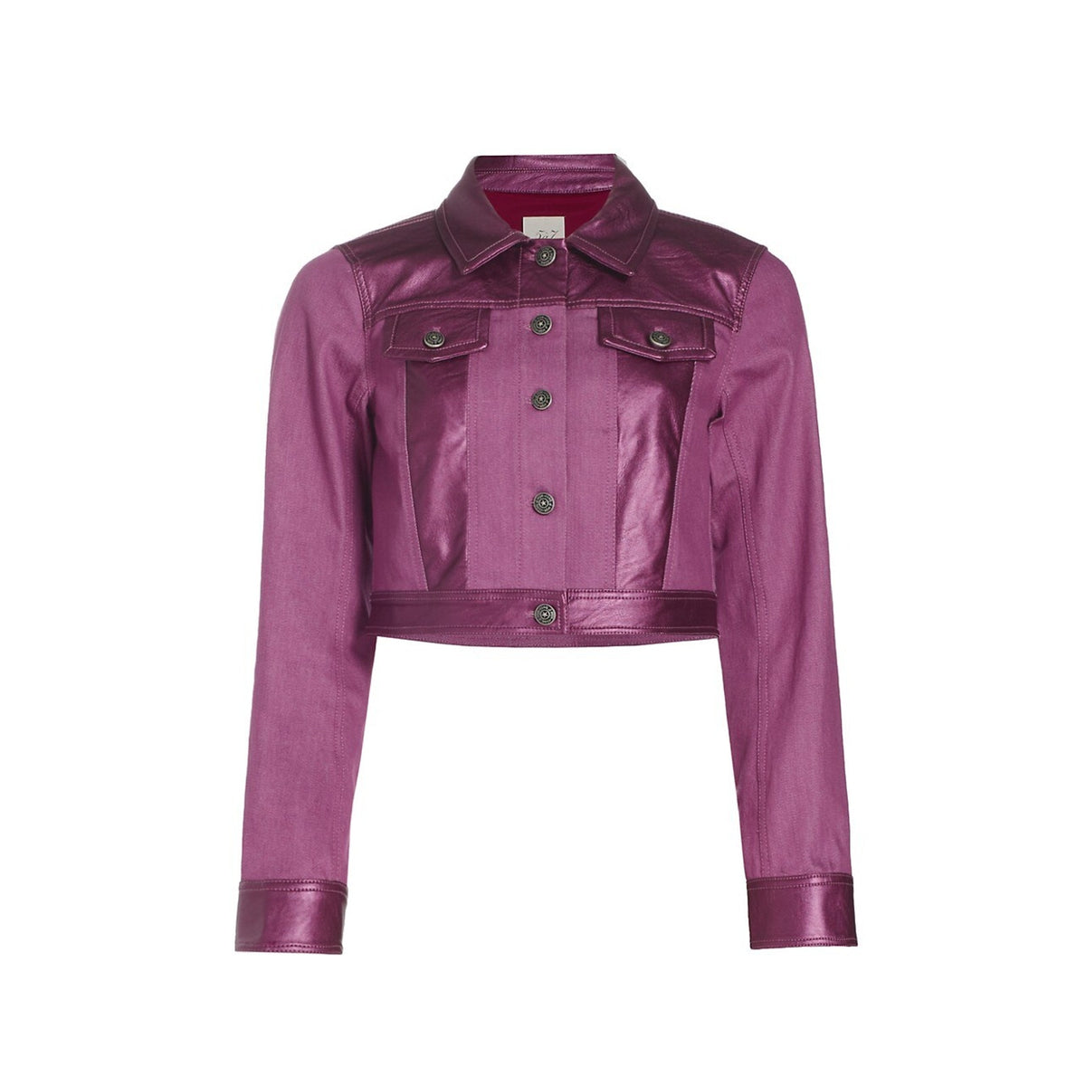 Cinq à Sept Metallic Purple Regina Size XS Jacket