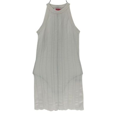 Solid & Striped Ribbed White Halter Dress Size XS
