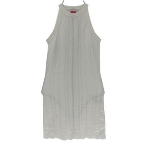 Solid & Striped Ribbed White Halter Dress Size XS