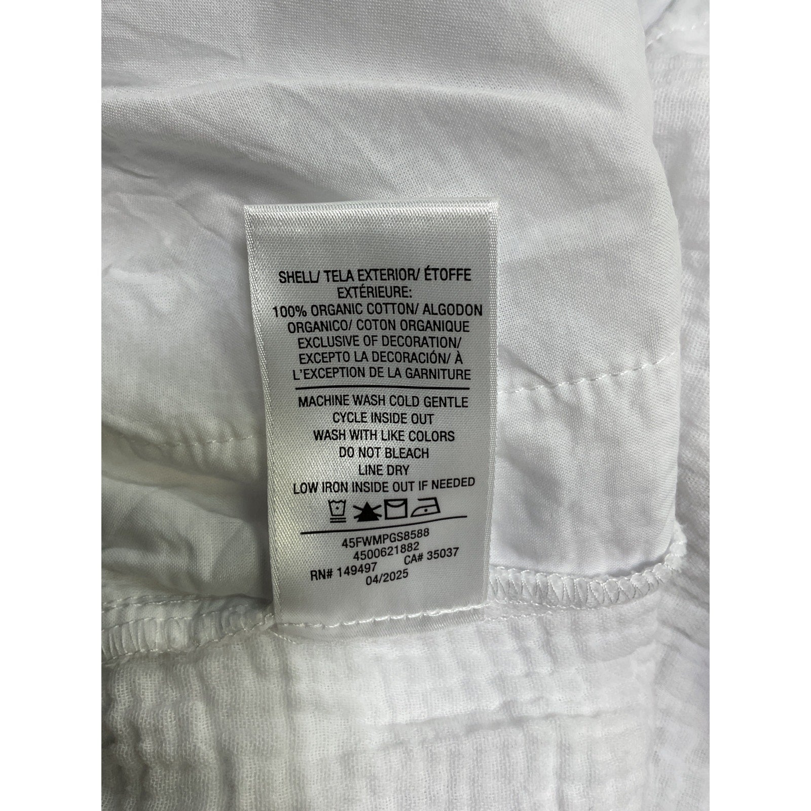 Favorite Daughter White Cotton The Slip It On Short Size XL