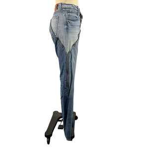 Eb Denim Zippered Blue Gemini Denim Jeans Size 25