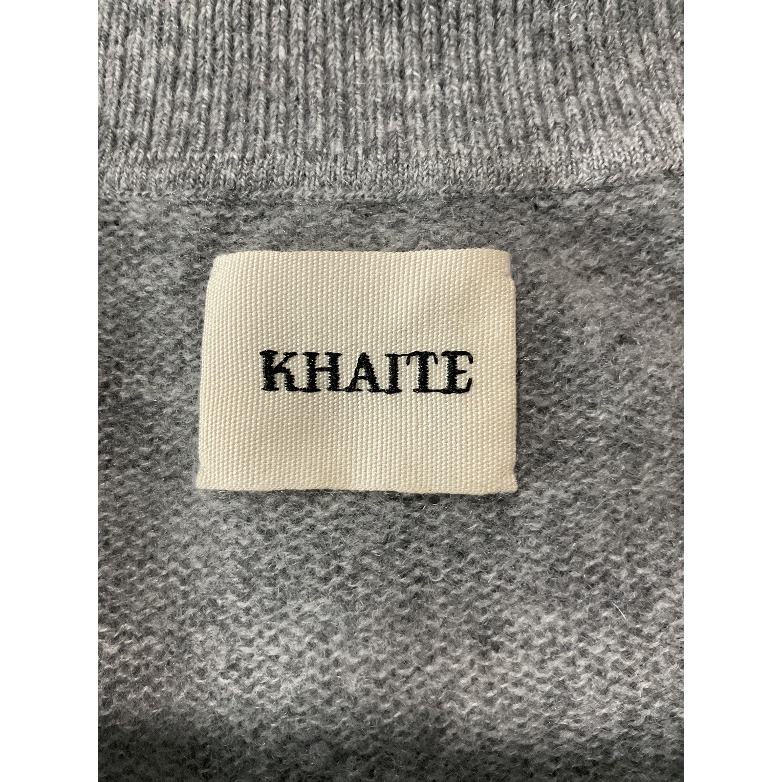 Khaite Shrunken 'Jo' Grey Cashmere Sweater Size M