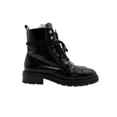 Allsaints 'Donita' Black Leather Boot Size 8