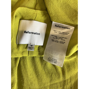 Reformation Halter Green Bibi Dress Size 10