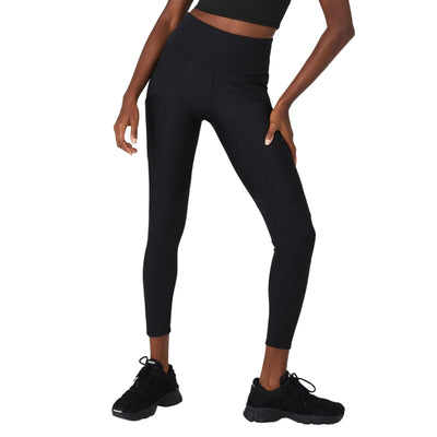 Alo Yoga Ribbed 'Airlift' Black High-Waist 7/8 Enchanted Legging Size XS