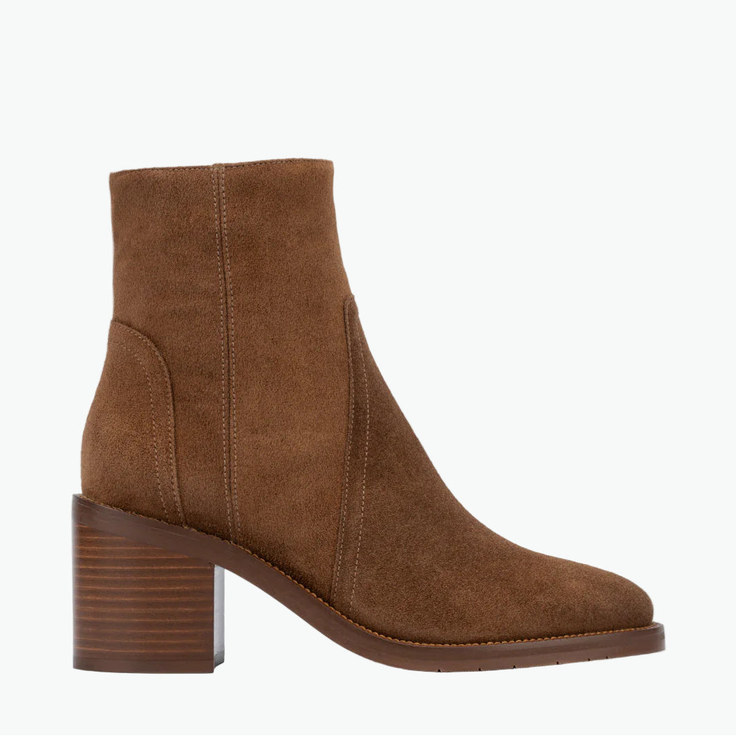 Aquatalia 'Janella' Brown Leather Weatherproof Bootie Size 9