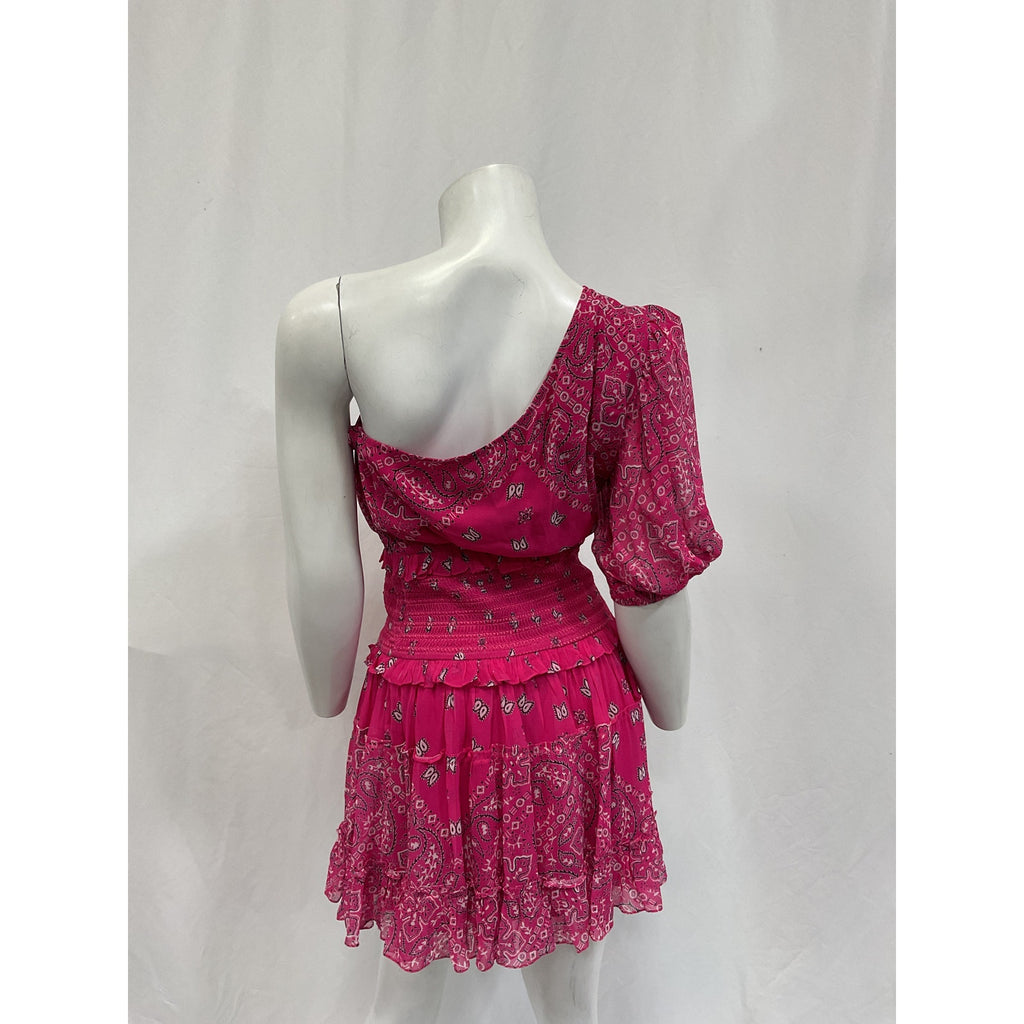Rococo Sand 'Romani' Pink Georgette Mini Dress Size S