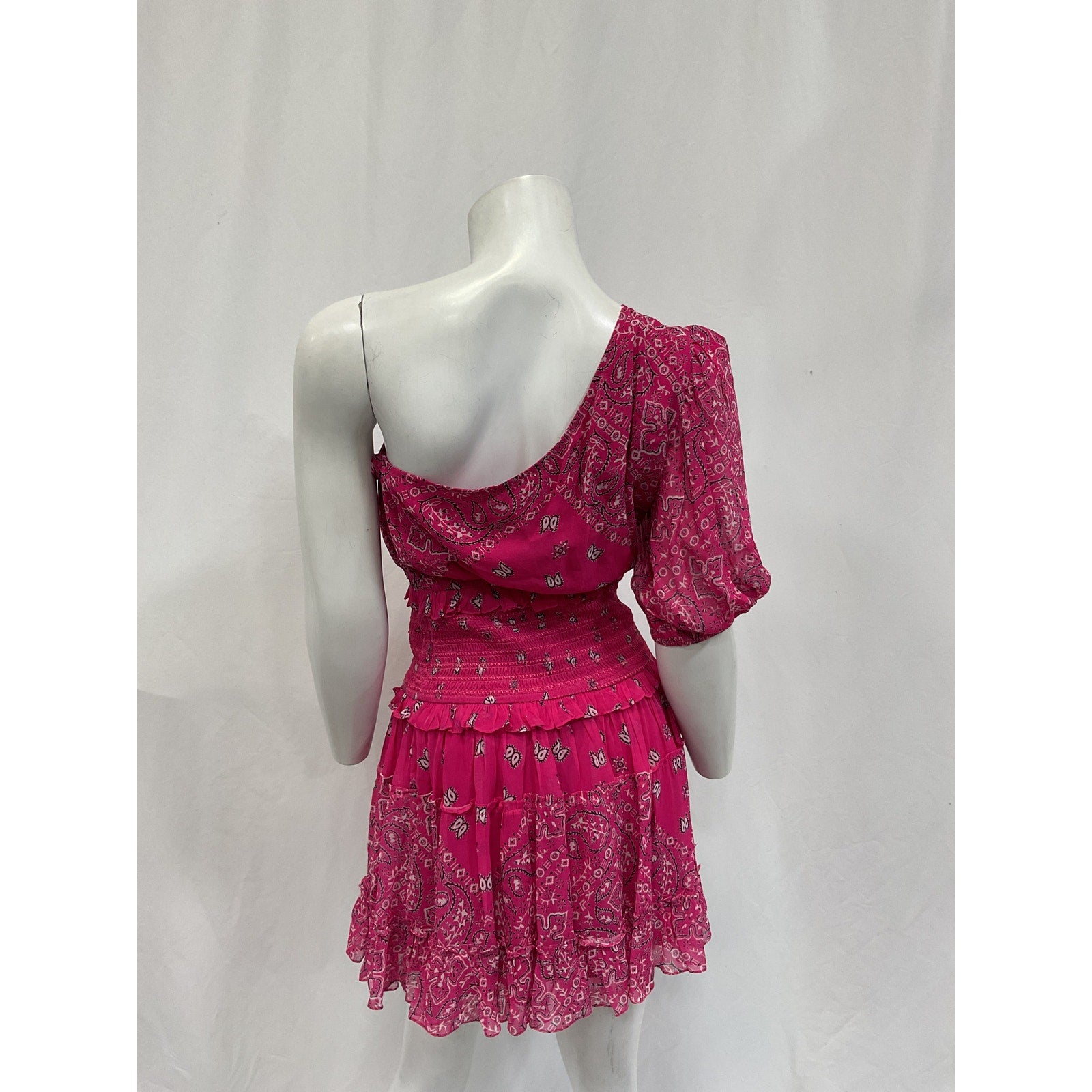 Rococo Sand 'Romani' Pink Georgette Mini Dress Size S