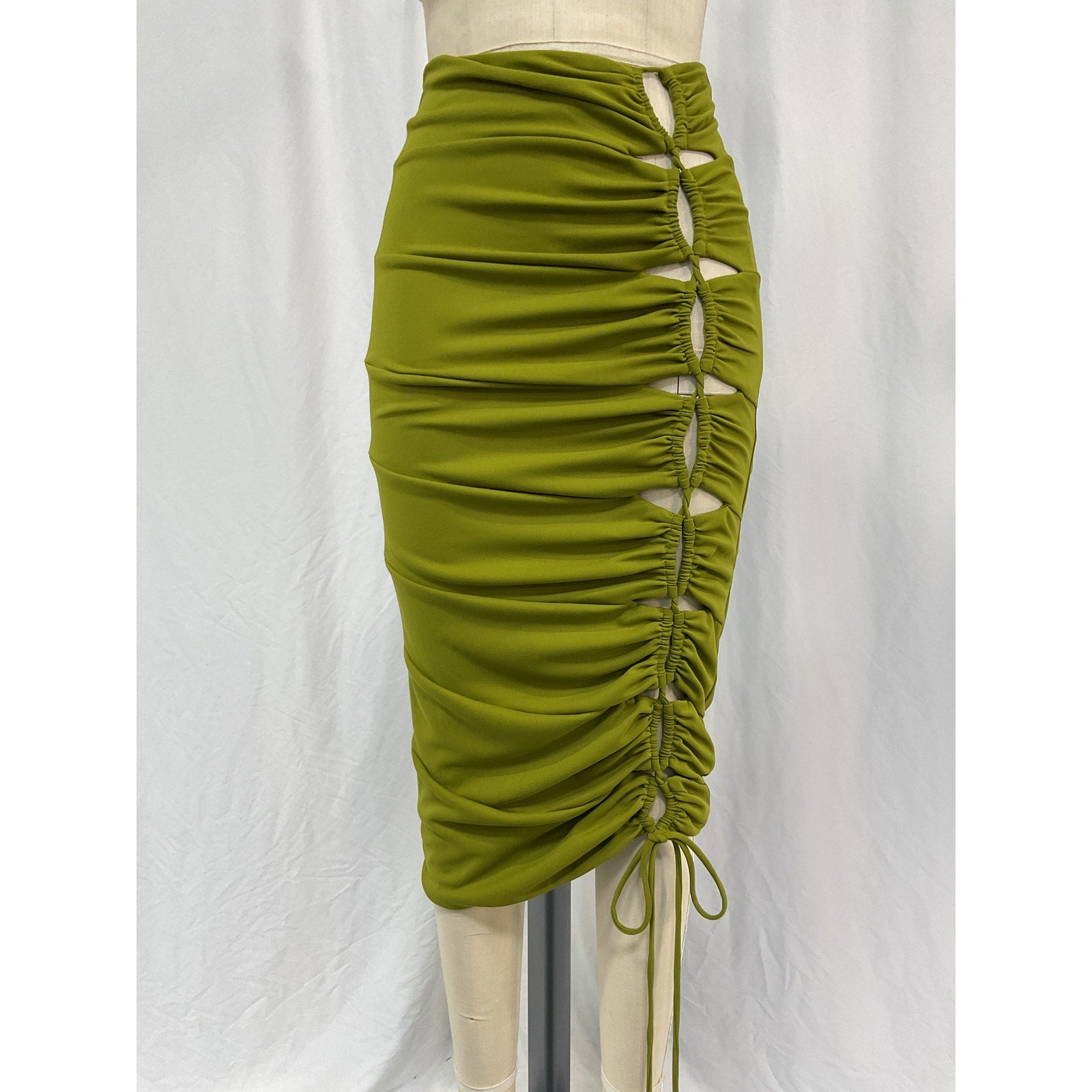 Nicholas 'Pauline' Green Poly Skirt Size 0