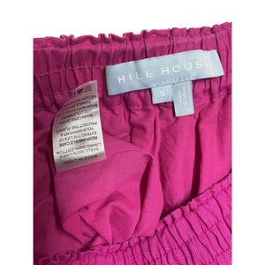 Hill House Home Ruffled Poppy Pink Paz Skirt Size S