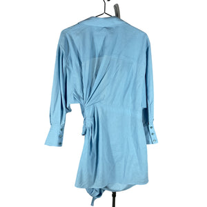 Jacquemus Draped Blue La Robe Agui Dress Size 40 FR / US 8