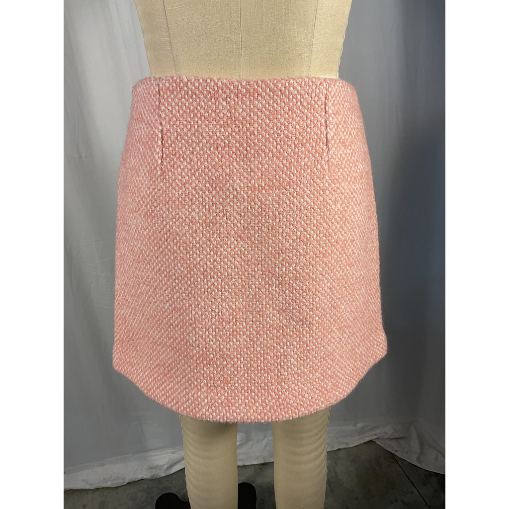 Maje 'Josila' Pink Tweed Skirt Size S