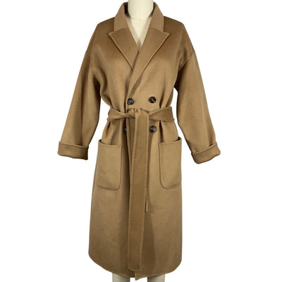 Anine Bing Classic Tan Dylan Overcoat Size XS