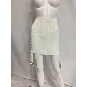 Dion Lee 'Utility' White Mini Skirt Size 28