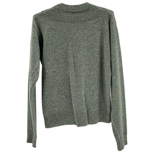 Paco Rabanne Layered Teal Wool-Blend Sweater Size L