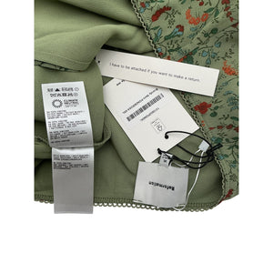 Reformation Floral Green Ponderosa Skirt Size XL