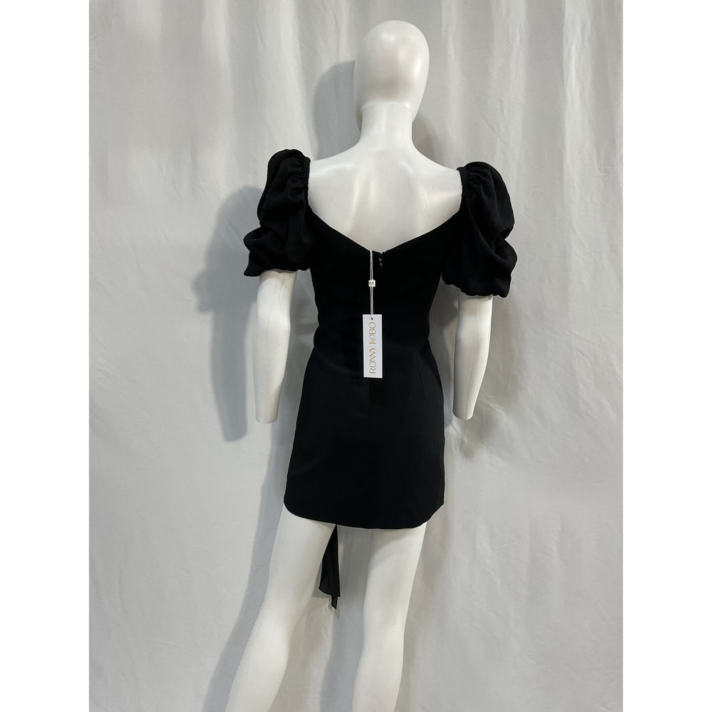 Ronny Kobo 'Diana' Black Polyester Dress Size L - NWT