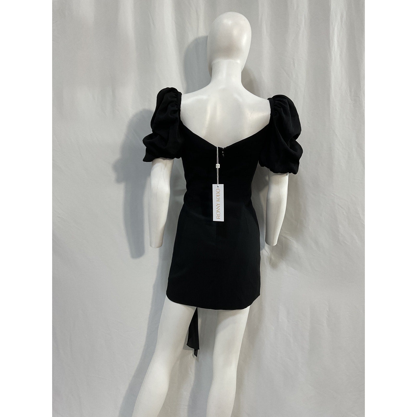 Ronny Kobo 'Diana' Black Polyester Dress Size L - NWT