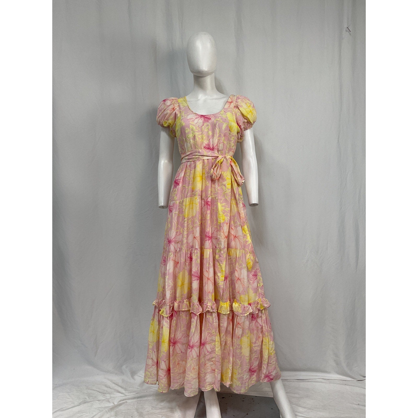 Loveshackfancy 'Karalie' Pink Cotton Maxi Dress Size 2
