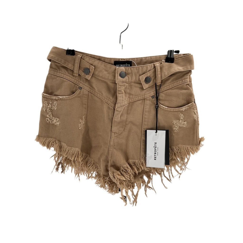 Retrofete x Revolve 'Tessa' Brown Cotton Shorts Size 27 - NWT