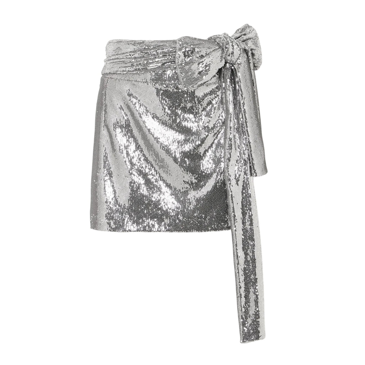 Bernadette Sequined Silver Bernard Skirt Size 42/ US 10