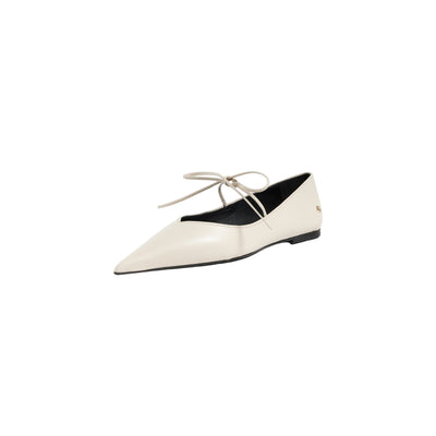 Anine Bing 'Nikki' Cream Leather Flats Size 9