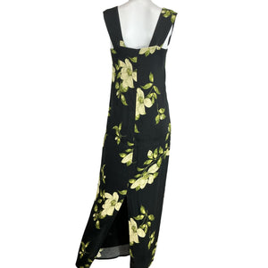 Reformation Floral Black Vea Dress Size 2