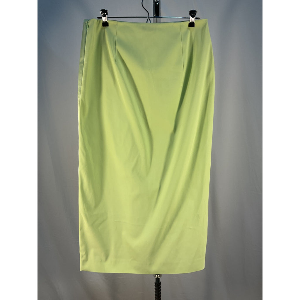 Tory Burch 'Satin' Green Wrap Skirt Size 10 - NWT