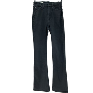 Rag & Bone Sleek Black Nina High Rise Bootcut Denim Jeans Size 28