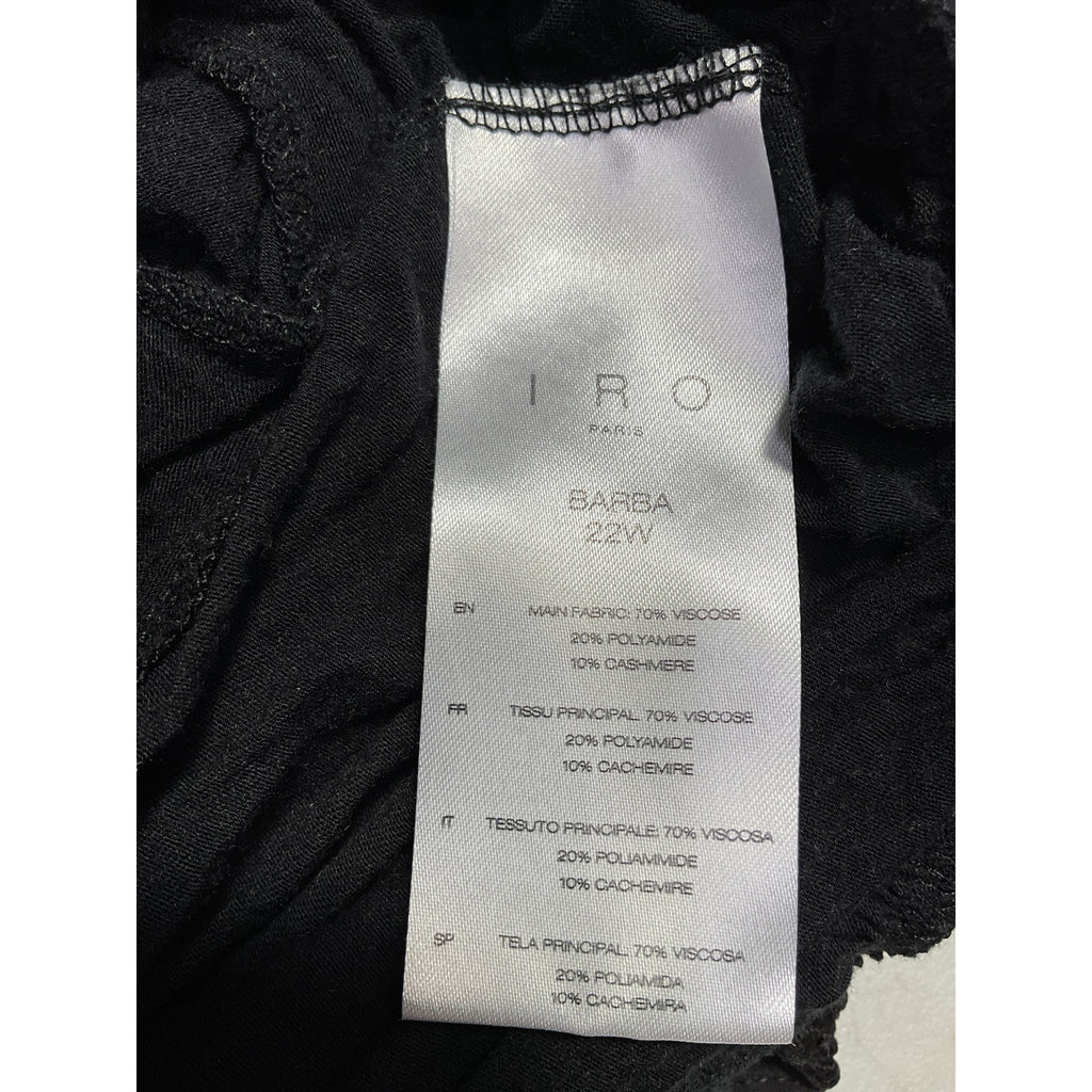Iro 'Barba' Black Blouse Size S