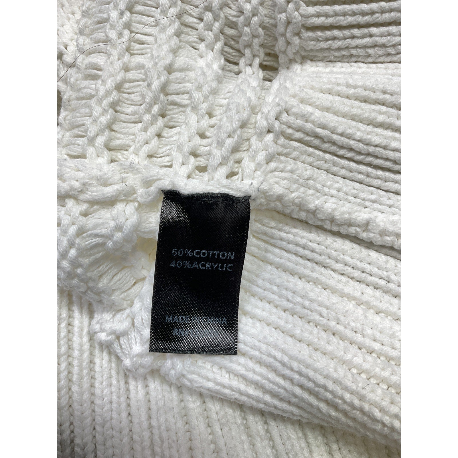 House Of Harlow 1960 'Conor' White Cotton Sweater Size XS
