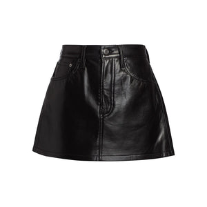 Agolde Sleek Detox Black Liv Mini Skirt Size 30