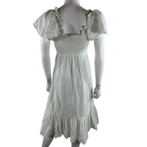 Cleobella Romantic White Ashlyn Midi Dress Size M