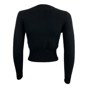Diesel Cropped Black Areesa Sweater Size XS