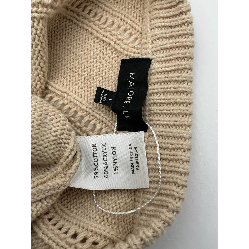 Majorelle 'Landau' Beige Cotton Sweater Size S