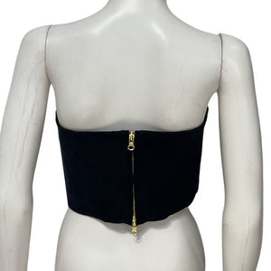Veronica Beard Linen Blend Blue Ziene Tube Top Size 4