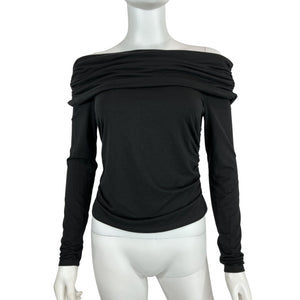Reformation Chic Black Florentina Knit Top Size S