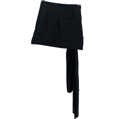 Reformation Chic Black Maya Size 6 Cotton Blend Skirt