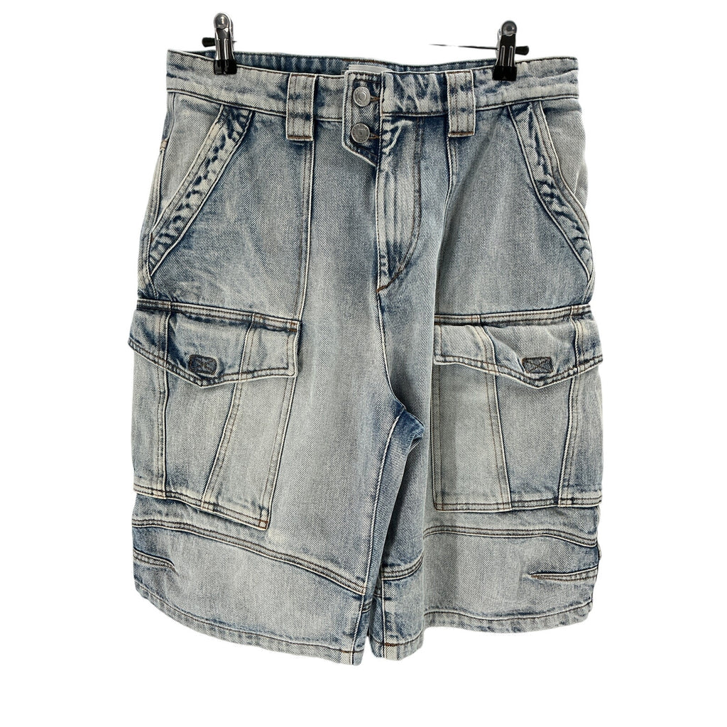 Isabel Marant 'Hortens' Blue Cotton Bermuda Short Size 40
