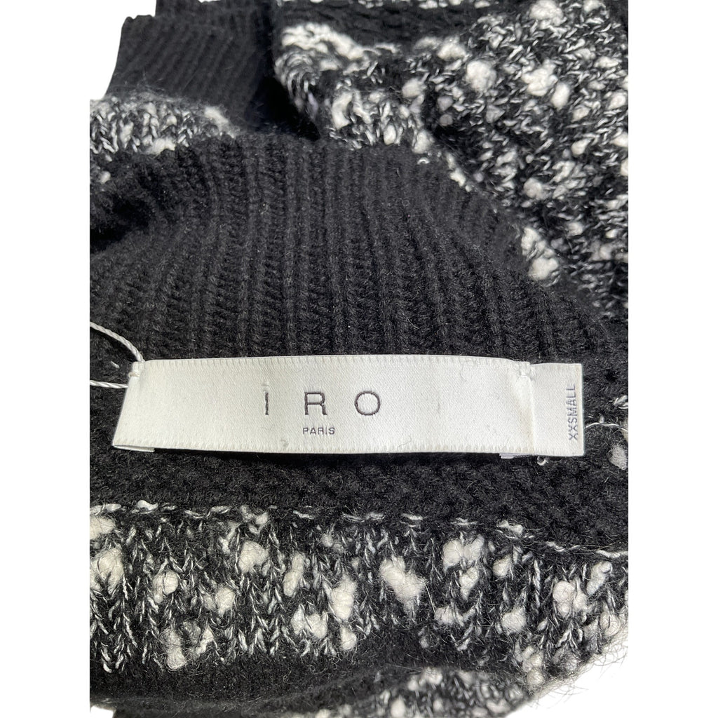 Iro 'Alpaco' Black Wool Chunky Mockneck Sweater Size XXS