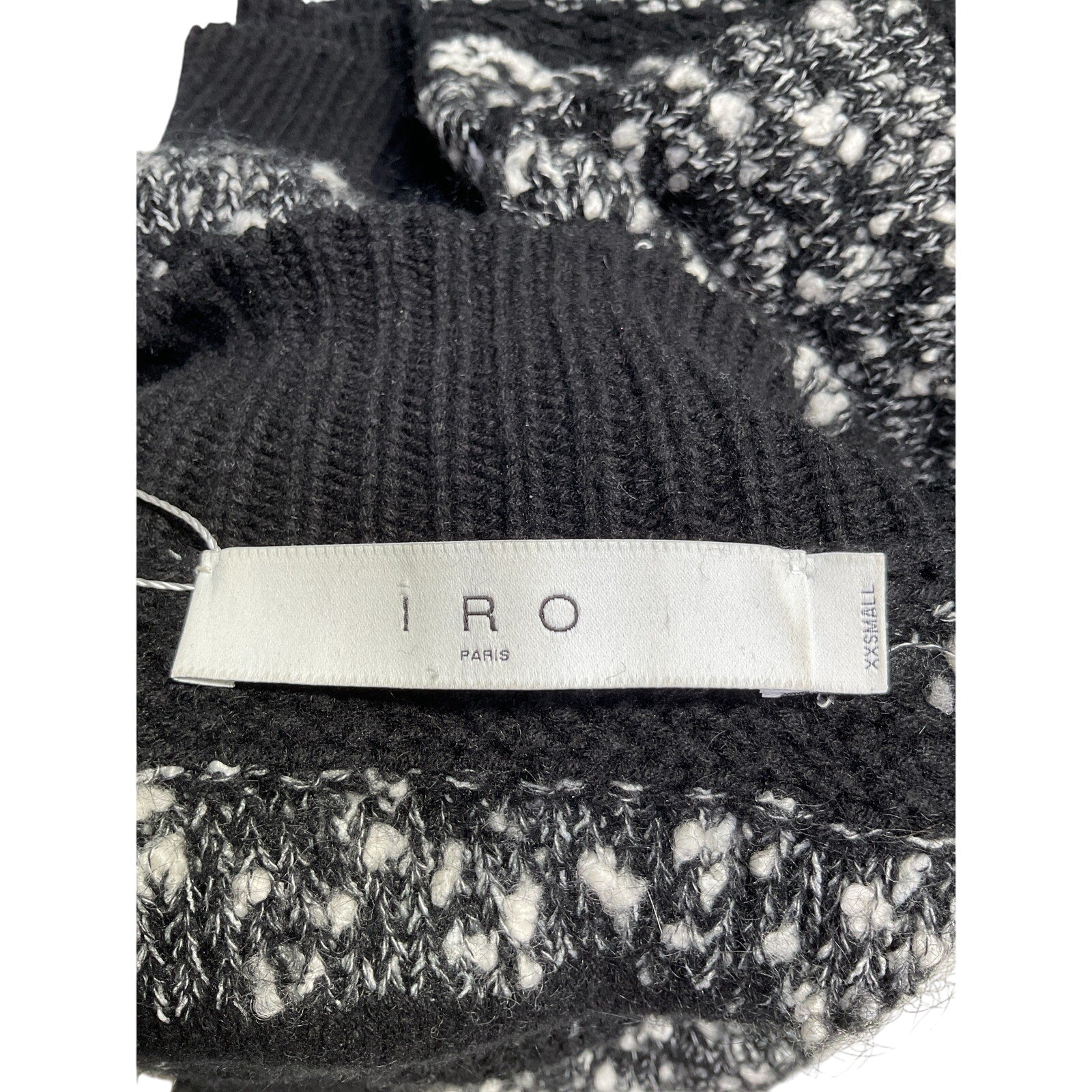 Iro 'Alpaco' Black Wool Chunky Mockneck Sweater Size XXS