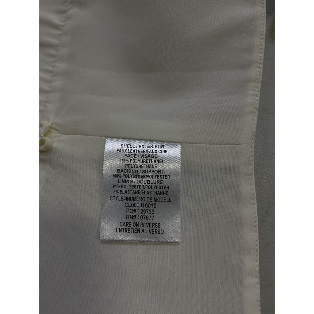 Alice + Olivia 'Carli' White Vegan Leather Bra Top Size 4