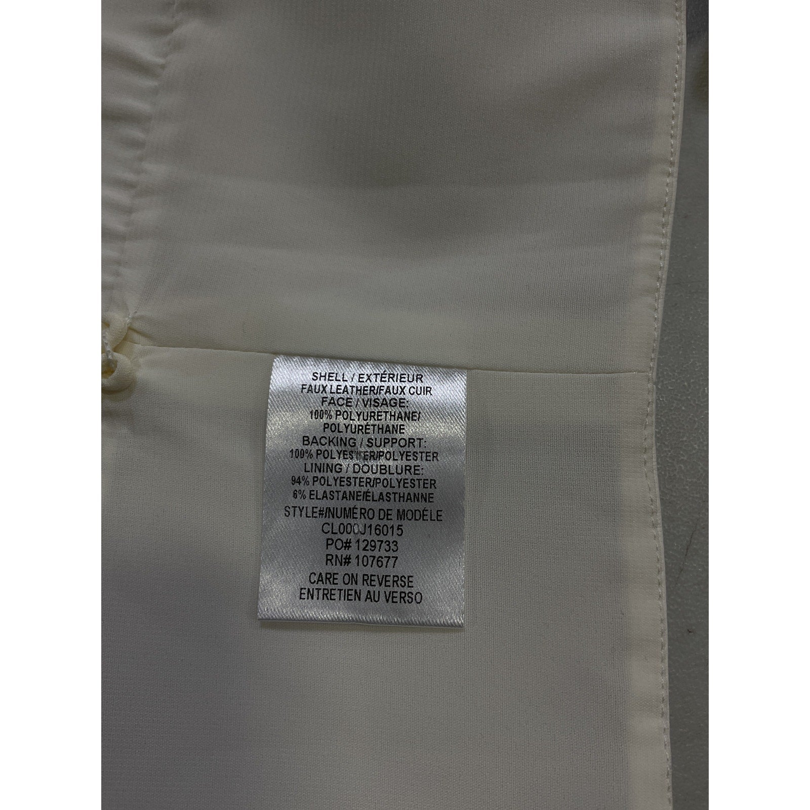 Alice + Olivia 'Carli' White Vegan Leather Bra Top Size 4